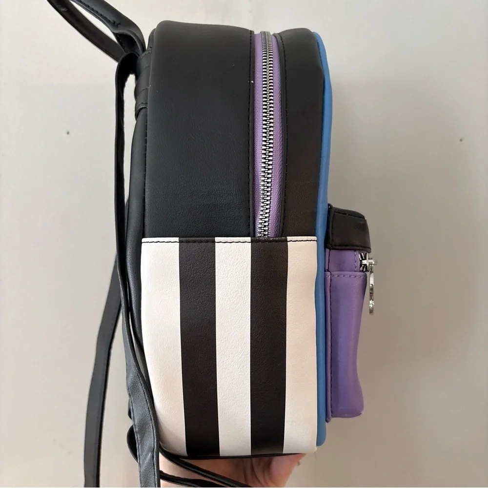 Her Universe Beetlejuice Sandworm Mini Backpack Animated Faux Leather